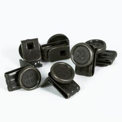 Lot de 6 Boutons clips pour bretelles à pattes