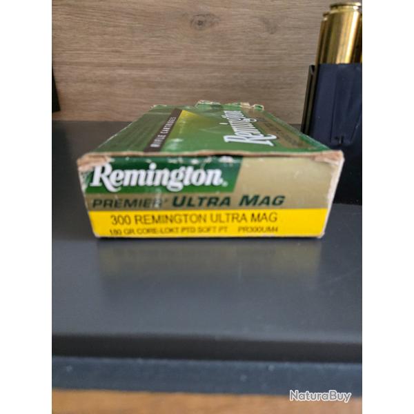 300 remington ultra mag 180gr core lokt ( lot de 11 cartouches)