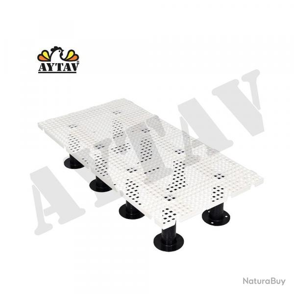 Caillebotis Volaille Blanc 50cm x 1m maille 20 x 20 mm