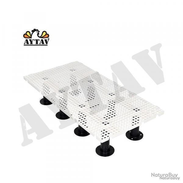 Caillebotis Volaille Blanc 50cm x 1m maille 20 x 20 mm