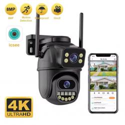 Caméra de surveillance extérieure WiFi 4K 8MP