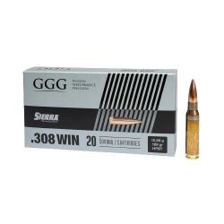 BOITE DE 20 CARTOUCHES GGG CAL.308WIN HPBT 168GR