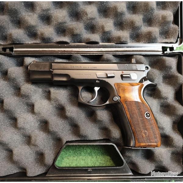 Pistolet semi-automatique CZ 75 B - Calibre 9x19 + Mallette (Occasion bon tat)