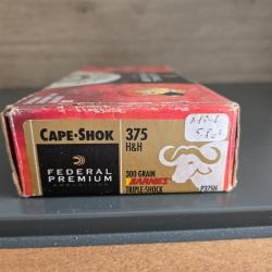 Munitions 375 H&H (lot de 7 cartouches)