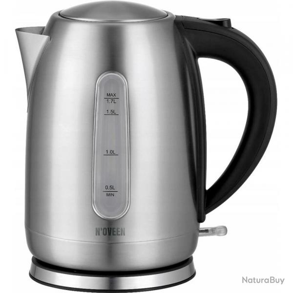Bouilloire grande capacit anti calcaire prise UE 2000W inox 1,7L