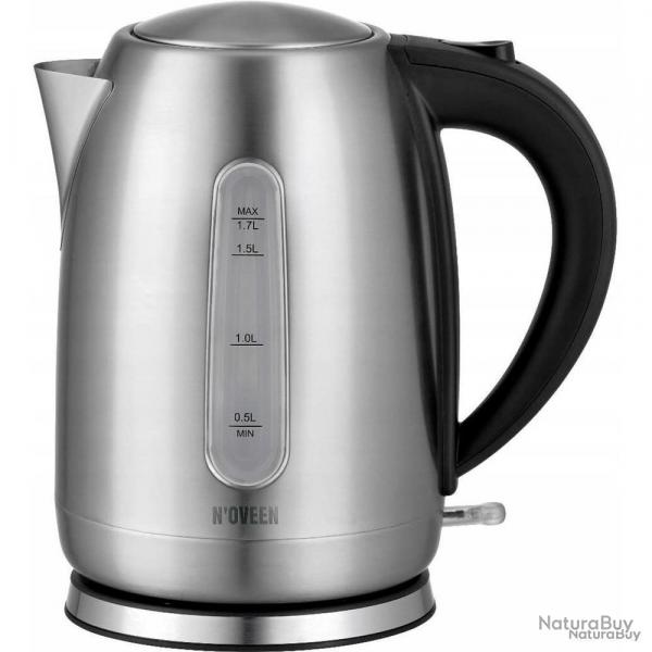 Bouilloire grande capacit anti calcaire prise UE 2000W inox 1,7L