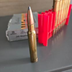 340 weatherby magnum 225 gr spiral point(lot de 7 cartouches)