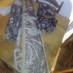 Lot camouflage// fourreau fusil+filets