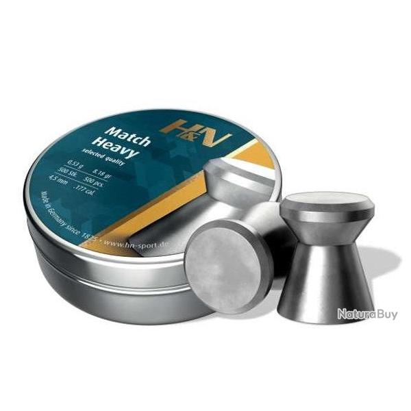 Balles H&N Sport Match Carabine Heavy - 4.49