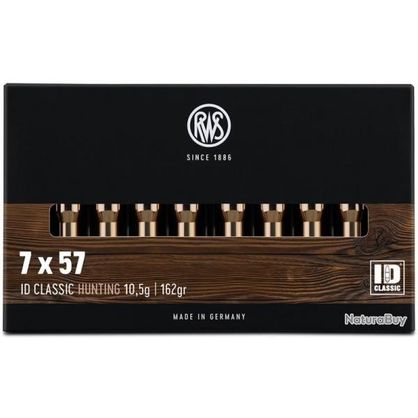 Munitions RWS 7x57 ID Classic 10.5g 162gr x2 boites
