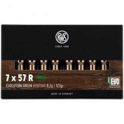 Munitions RWS 7x57 R EVO Green 8.2g 127gr x2 boites