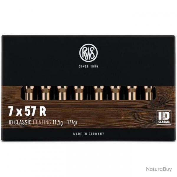 Munitions RWS 7x57 R ID Classic 11.5g 177gr x2 boites