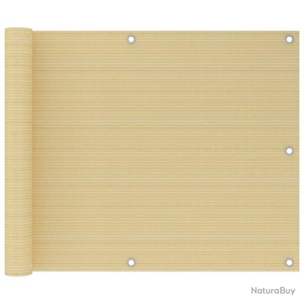 cran de balcon Beige 75x300 cm PEHD