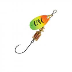 Cuiller MEPPS Aglia fluo hameçon simple 1 Tiger/or
