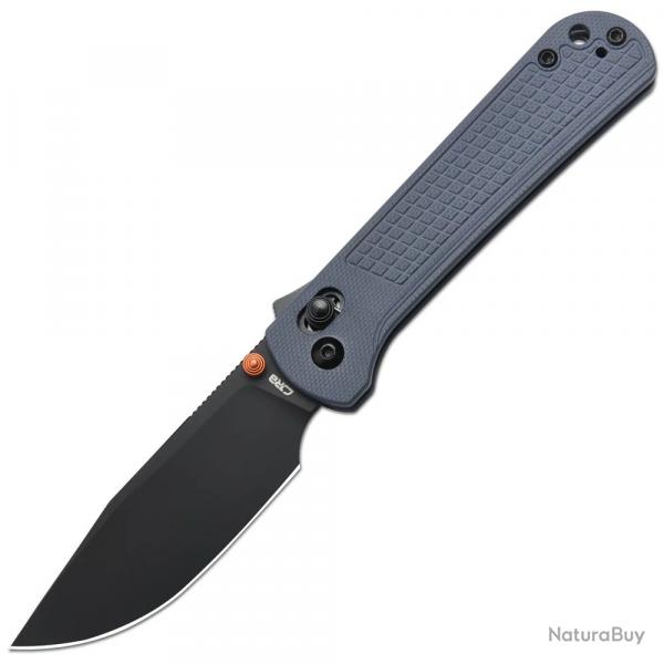 Couteau CJRB Bolt Blue Lame Drop Point AR-RPM9 Manche G10 Recoil-Lock V2 IKBS Clip J1960BGY
