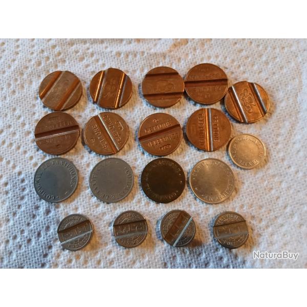 18 jetons tlphonique