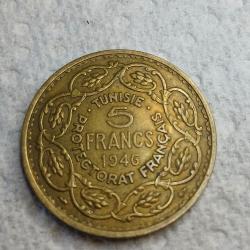 5 francs Tunisie 1946