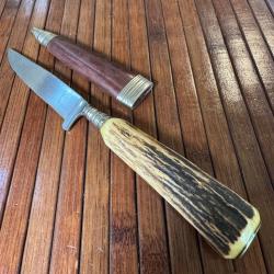 COUTEAU VINTAGE TRADITIONNEL ALLEMAND NICKER 1945-55 FABRICATION ARTISANALE ALLEMANDE