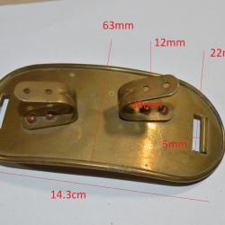 Pièce à identifier Militaire Protection Plaque Baguette Tambour Allemand Français ? (24)