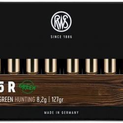 Munitions RWS 7x65 R Evo Green 8.2g 127gr x2 boites