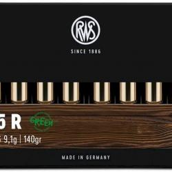 Munitions RWS 7x65 R HIT Green 9.1g 140gr x2 boites