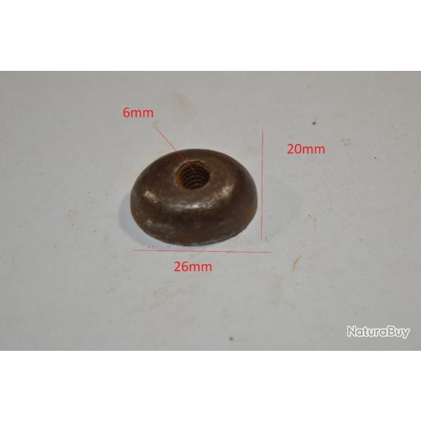 Pice Crosse plaquette pommeau insert revolver pistolet ancien restauration  poudre noir (17)