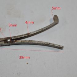 Petit Ressort de platine pour Fusil ancien à identifier  1800/1900 Fusil Restauration  39mm  (17)