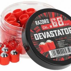 40 Billes acier Devastator .68 Razor Gun
