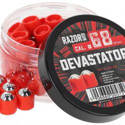 60 Billes acier Devastator .50 Razor Gun