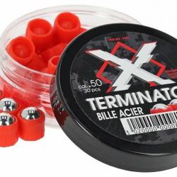 30 Billes acier X Terminator .50 Razor Gun