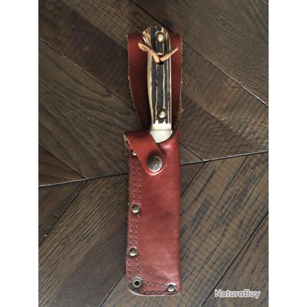 Dague de chasse puma white Hunter II inox manche bois cerf