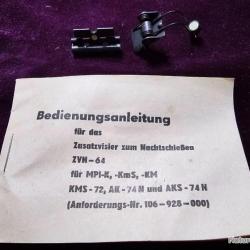 AK47- AKM : mire et guidon nocturne RDA! Fonctionne toujoursl Ex Allemagne de l'Est