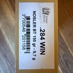 Munitions 284 win Nosler BT 150