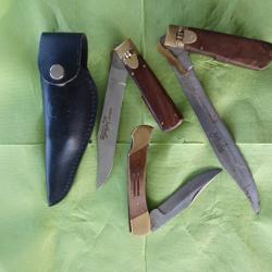 Lot de 3 couteaux de chasse LEOPARD