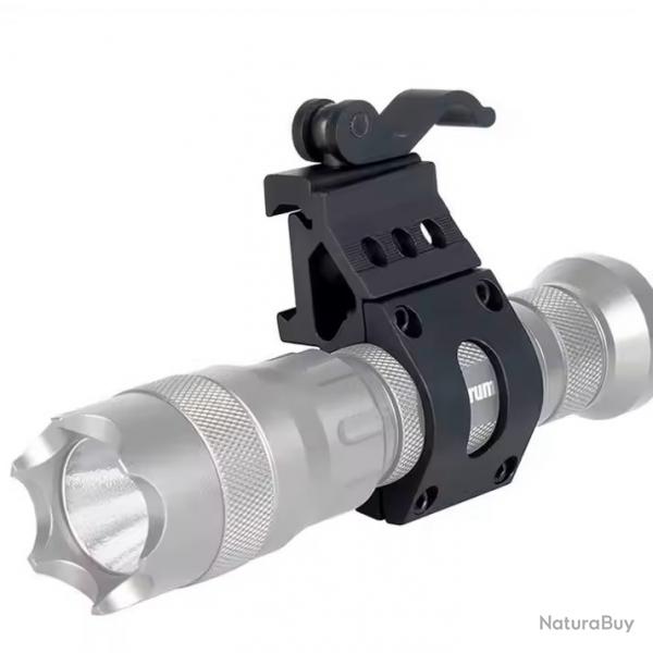 ANNEAU DE MONTAGE LAMPE DEPORTE SERRAGE RAPIDE