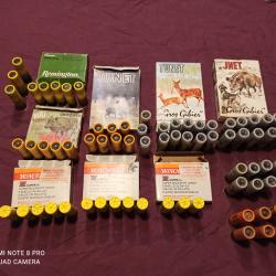 Balles et chevrotines cal20! 29 Balles 40 chevrotines.