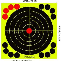 10 CIBLES REACTIVE 30.5 CM x 30.5 CM (2)