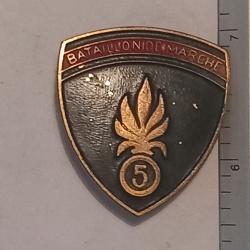 Insigne du bataillon de marche du 5ème régiment étranger d'infanterie (5ème REI)