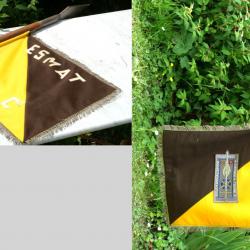 Fanion guidon avec sa hampe fanion en laine ESMAT 33ème Compagnie RBN25FAN001