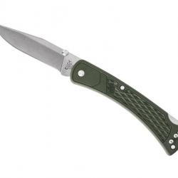 Couteau Buck Knives 110 HUNTER SLIM SELECT lame en acier 420 à cran et à bouton double