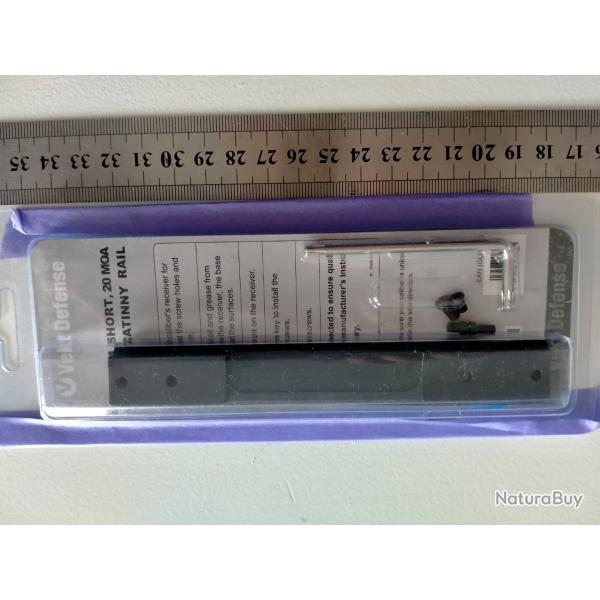 rail picatinny rem 700 20moa short
