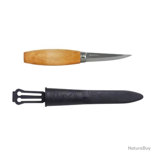 MO106.1630 Couteau  sculpter Mora 106 carbone lamin