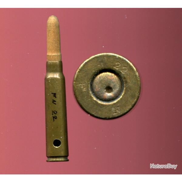 7.65 x 53 Mauser Belge Mle 1889 -  balnc balle bois- neutralise