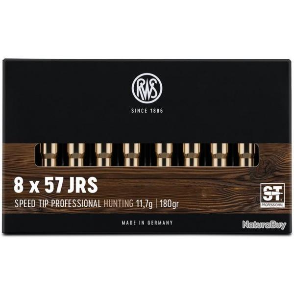 Munitions RWS 8x57 JRS Speed Tip Pro 11.7g 180gr x2 boites