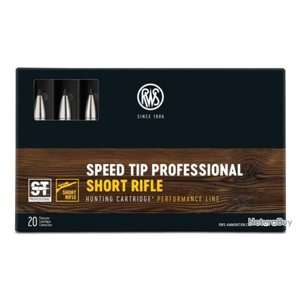 Munitions RWS 8x57 JS Speed Tip Pro Short Rifle 500mm 11.7g 180gr x2 boites