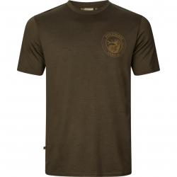 T-SHIRT MANCHE COURTE  HARKILA GAME STAG WILLOW GREEN TAILLE L NEUF