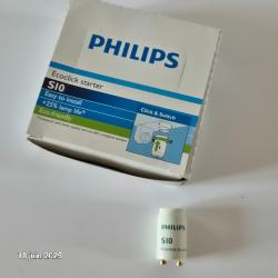 Lot de 24 Starters philips ecoclick S10  pour tube neon  de 4 à 65 watts