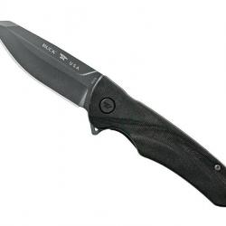 Couteau Buck Knives SPRINT OPS MICARTA NOIR  lame tanto inversé acier CPM-S30V revêtement Cerakote®