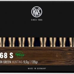 Munitions RWS 8x68 S EVO Green 9g 139gr x2 boites