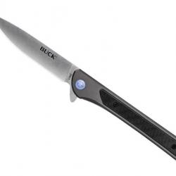 Couteau Buck Knives CAVALIER lame drop-point acier 7CR17 finition « stonewashed »